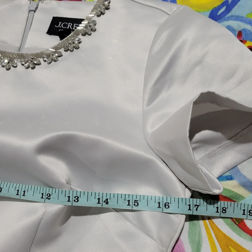 J Crew Collection embellished A-line dress in duchesse satin CF847 Size 0 NWT